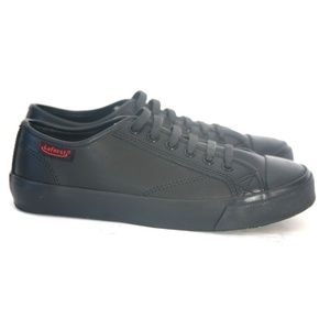 Sz 6 LAFORST Black Leather Slip Resistant Sneakers